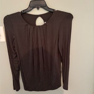 White Birch Charcoal Long Sleeve Top